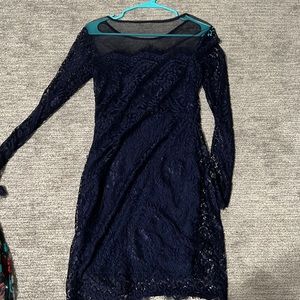 Navy blue mini dress